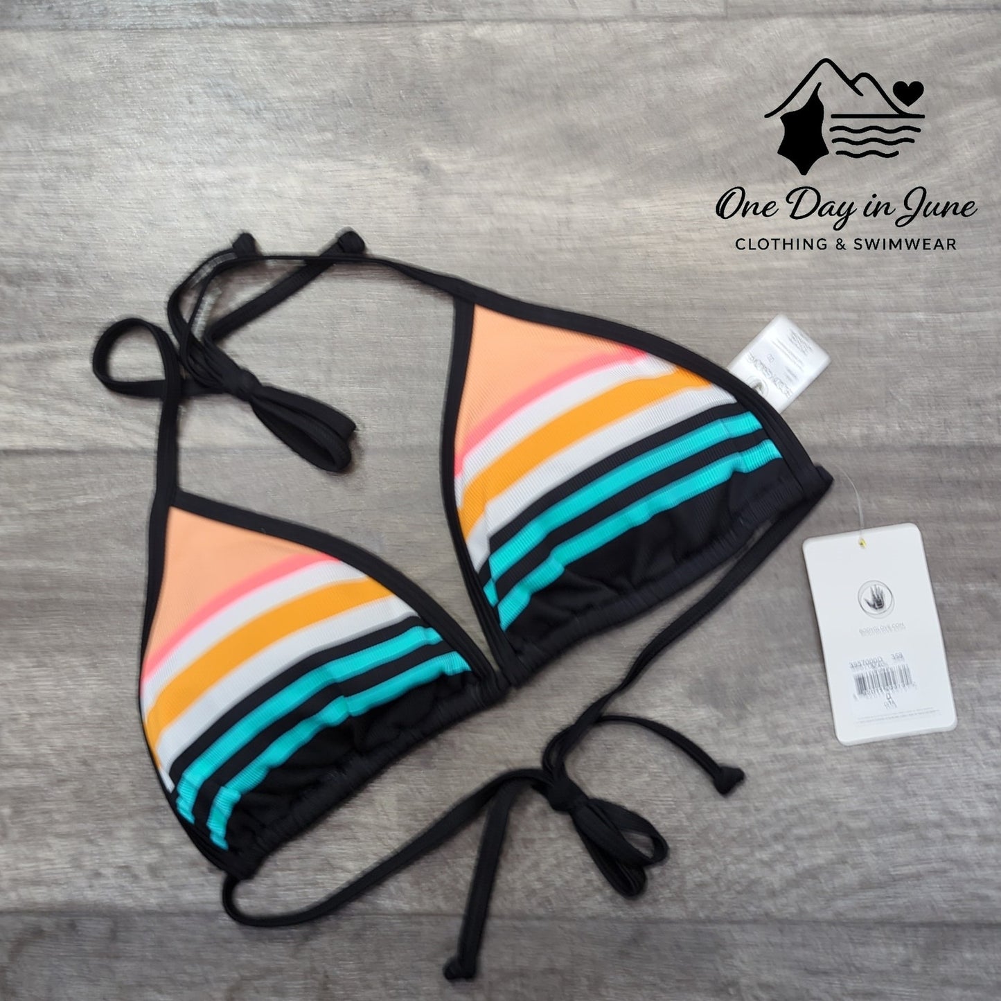 Body Glove Halter Triangle Bikini Top Size D