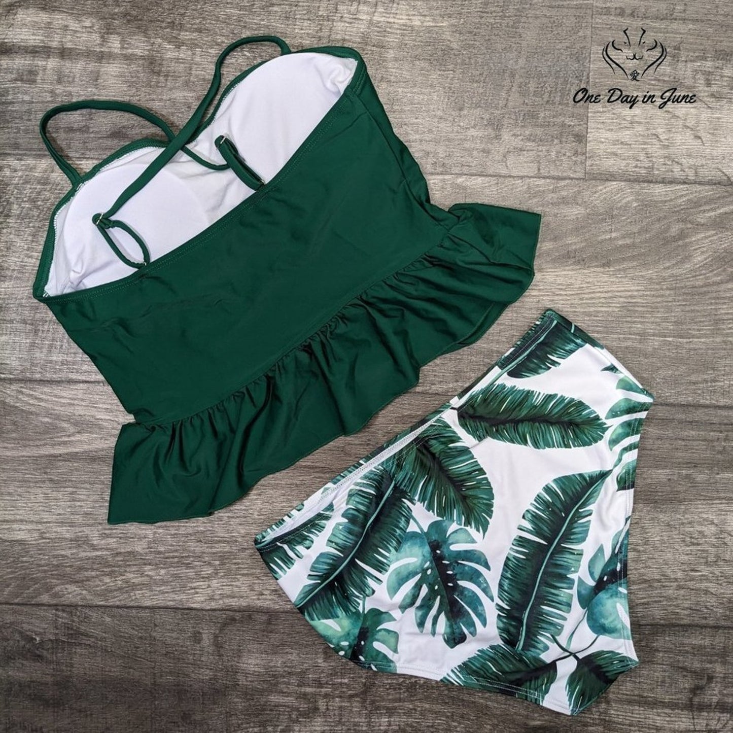 Ferbia Falbala High Waist Bikini Swimsuit Size M