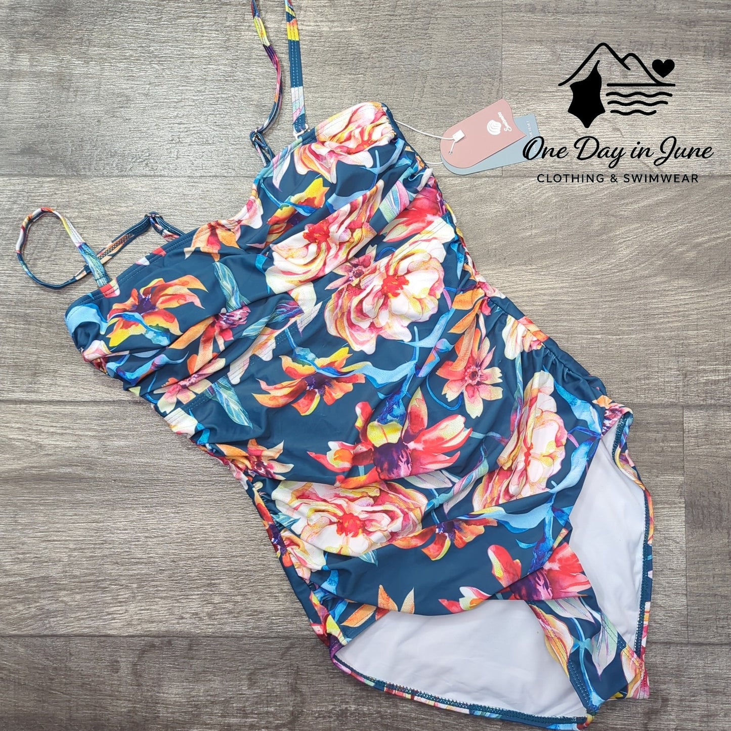 Smismivo Floral Tummy Control One Piece Size M