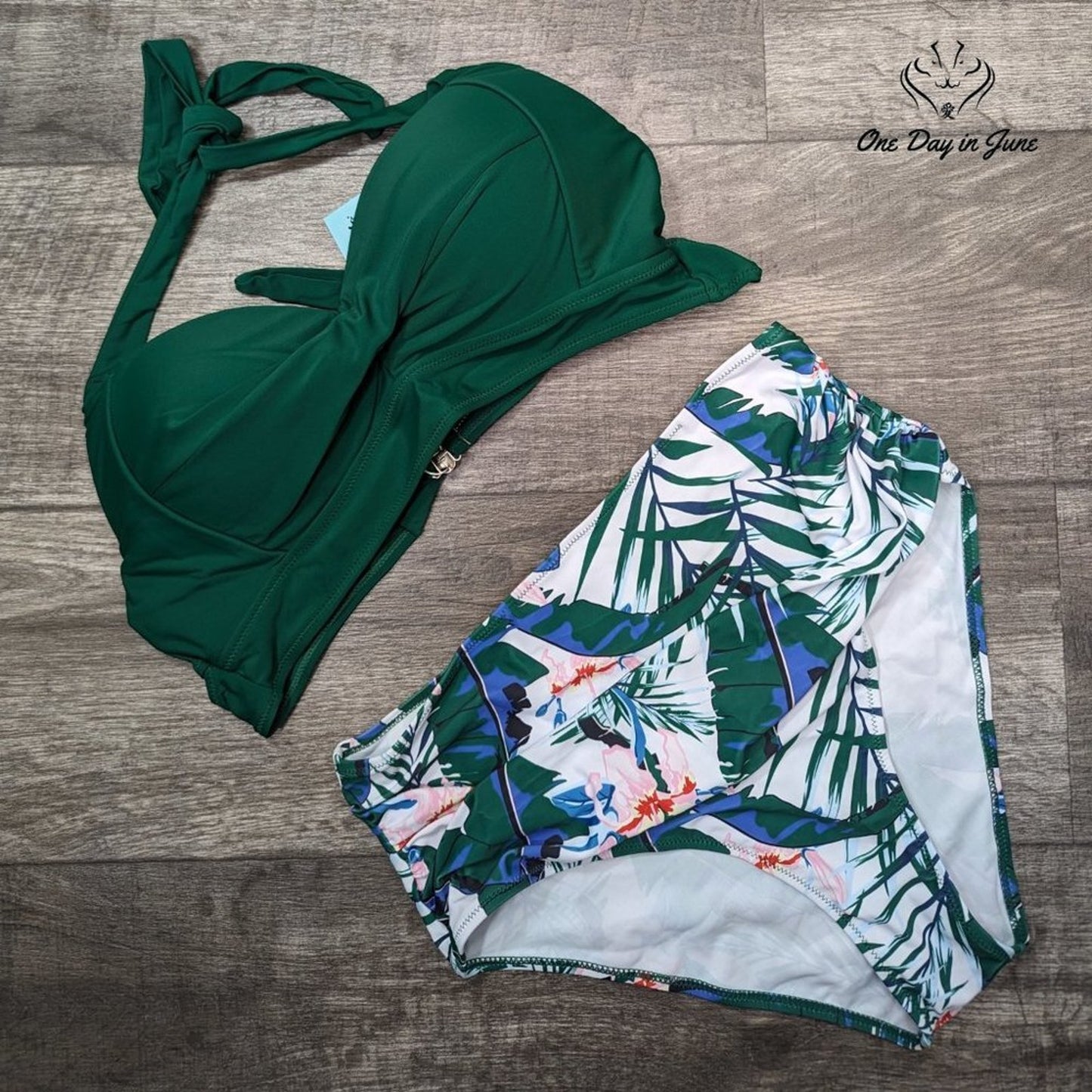 Adisputent High Waist Push Up Bikini Swimsuit Size L