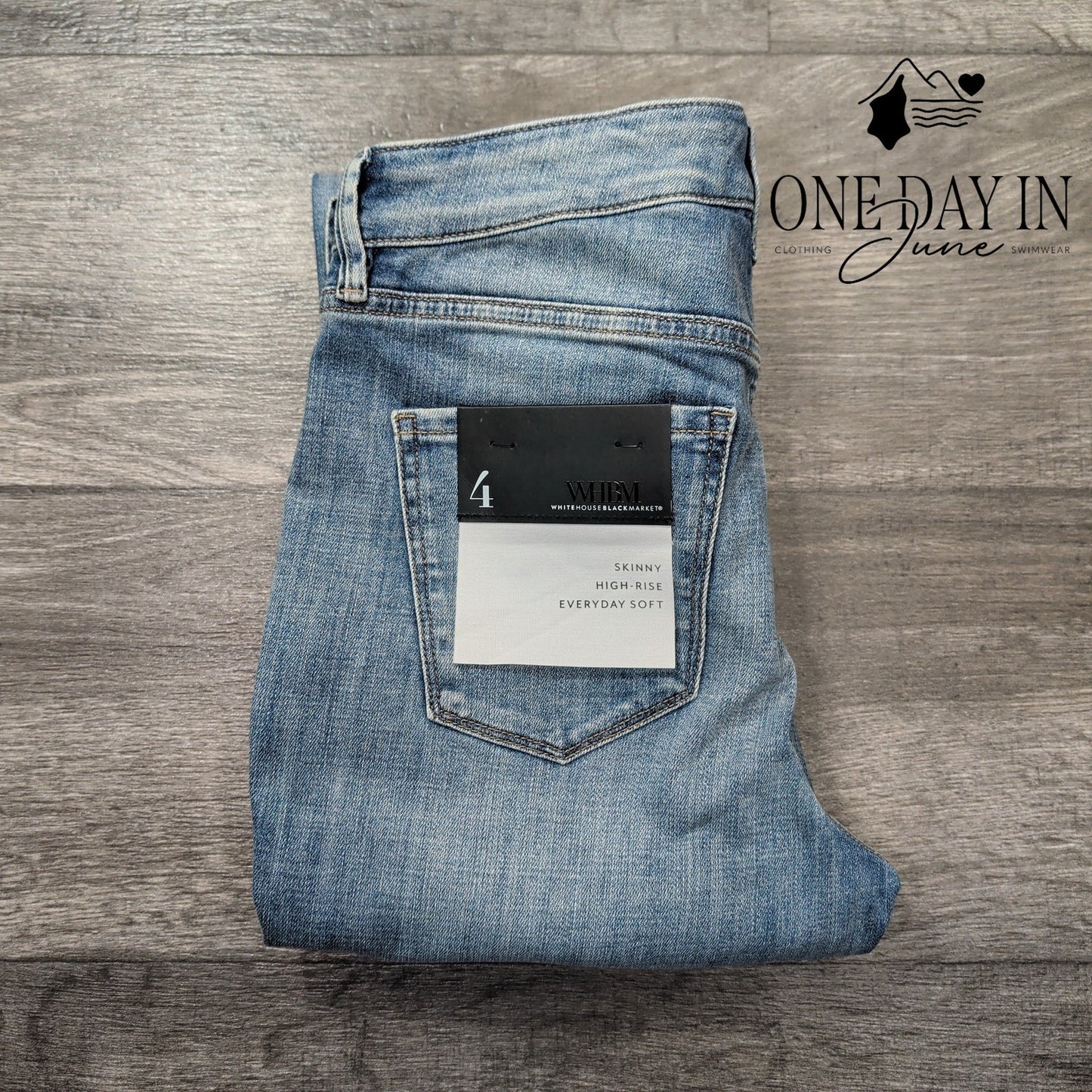 White House Black Market Skinny High Rise Jeans Size 4