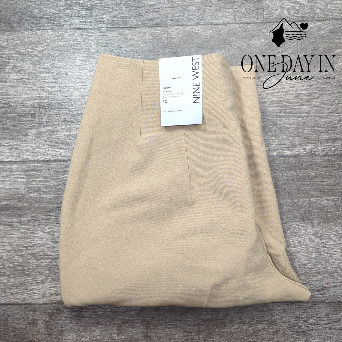 Nine West Tapered Leg High Rise Pants Size 10