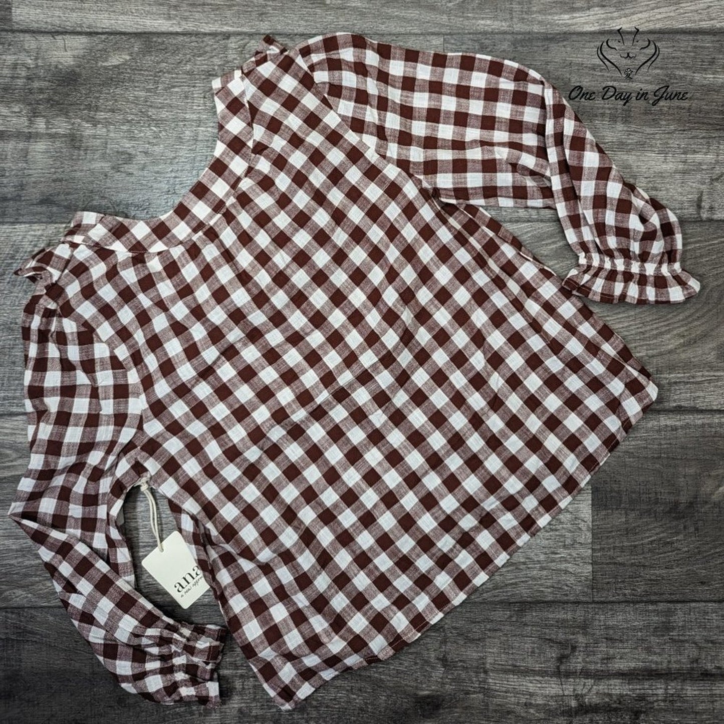 A.n.a Ruffle Collar Long Sleeve Top Size S
