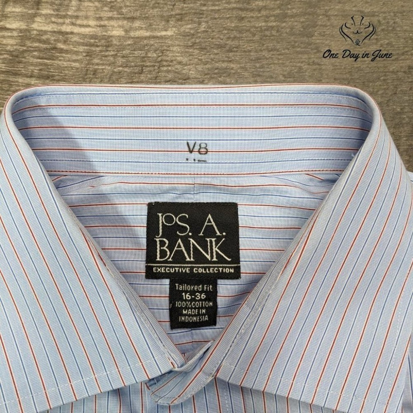 Jos. A. Bank Striped Button Down Shirt Size 16-36
