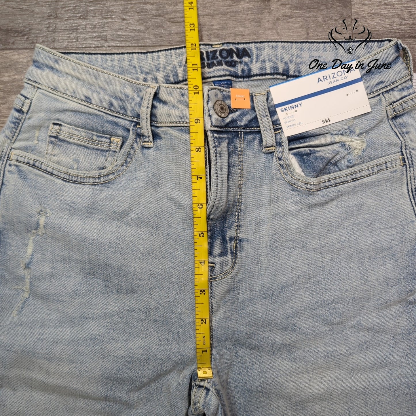 Arizona Jean Co. Juniors High Rise Slim Fit Skinny Leg Jeans Size 9