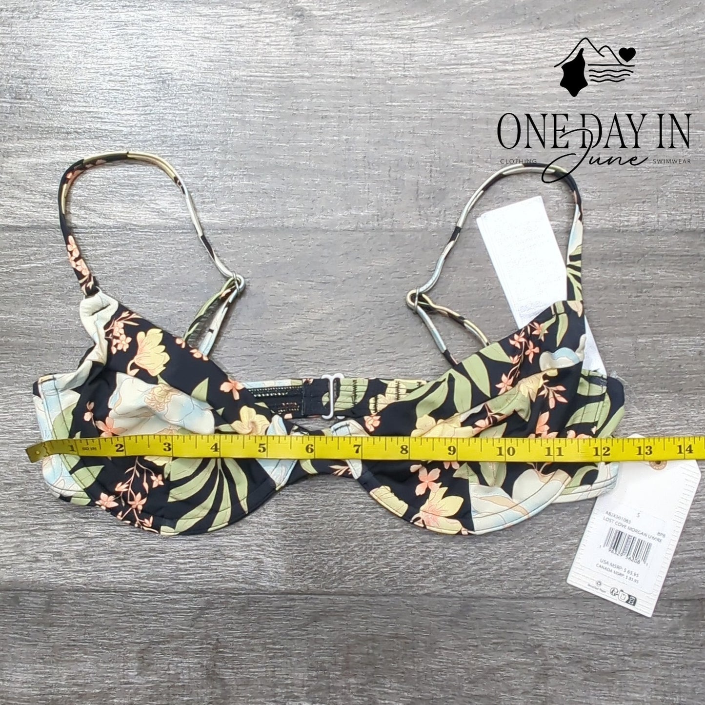 Billabong Lost Cove Morgan Underwire Bikini Top Size S