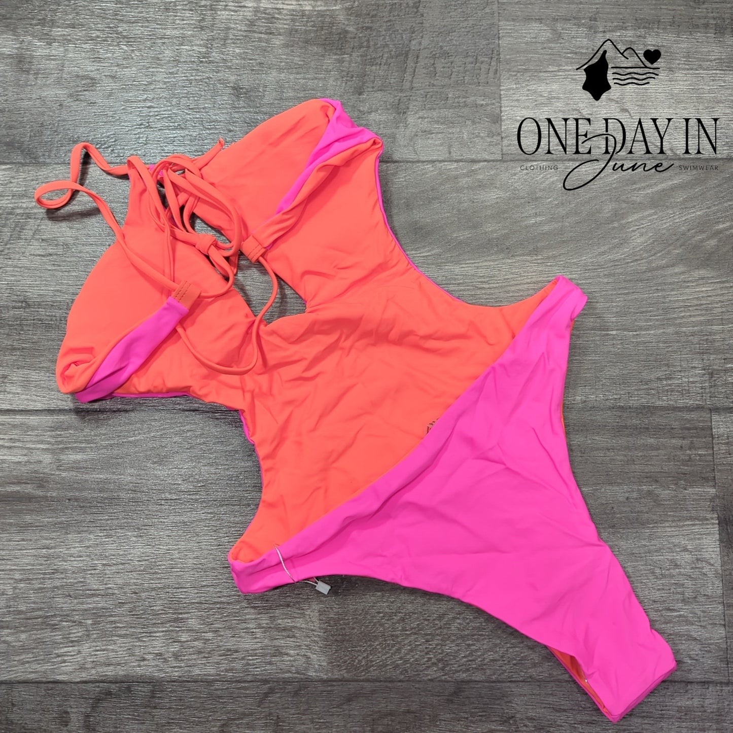 Hyperfire Cutout One Piece Swimsuit Size M