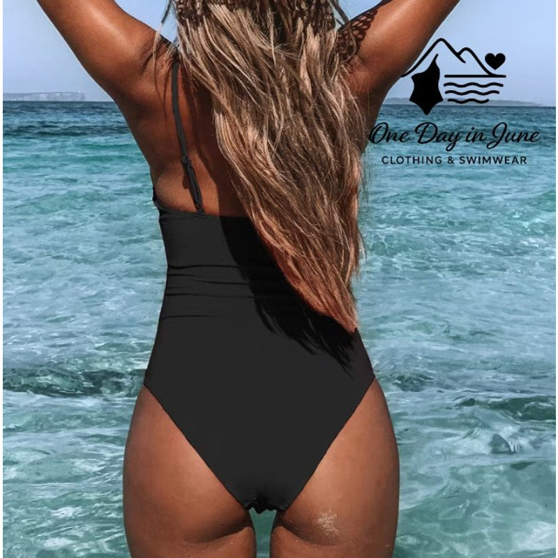 Cupshe V Neck Tummy Control One Piece Swimsuit Size XL