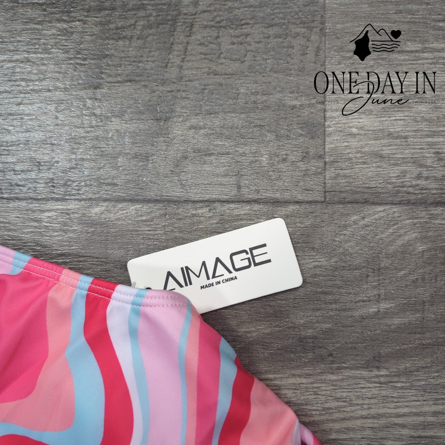 Aimage Cross Front Halter Bikini Swimsuit Size M