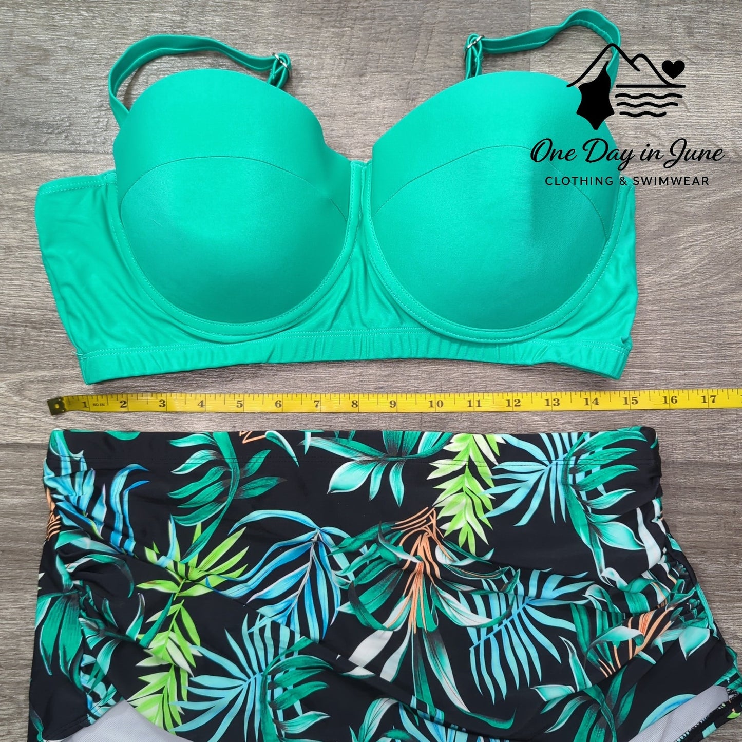 Charmleaks Plus Size Molded Cup Tummy Control Bikini Swimsuit Size XXL