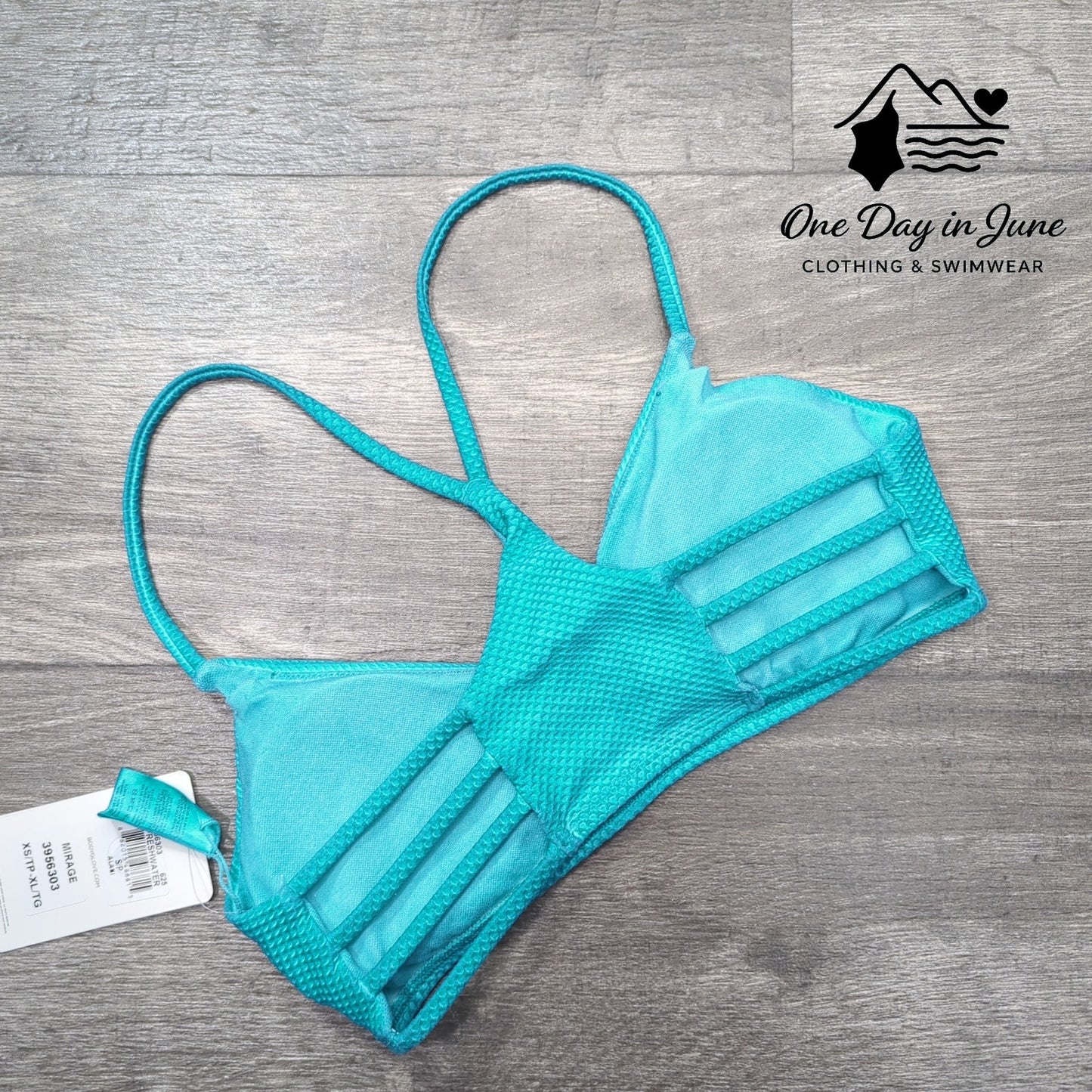 Body Glove Mirage Textured Racerback Bikini Top Size XS