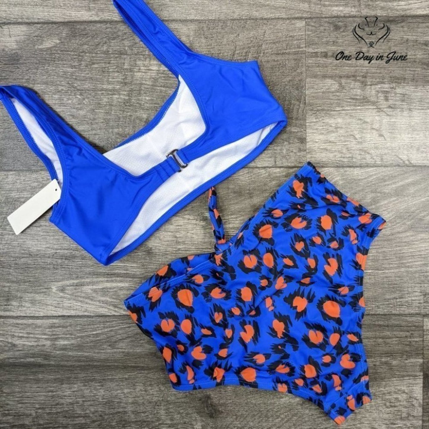 Halcurt Sport Top Knot Bottom Bikini Swimsuit Size S