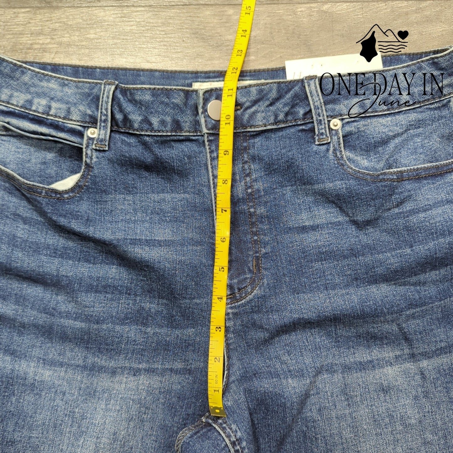 Cato High Rise Skinny Lace Flare Jeans Size 14