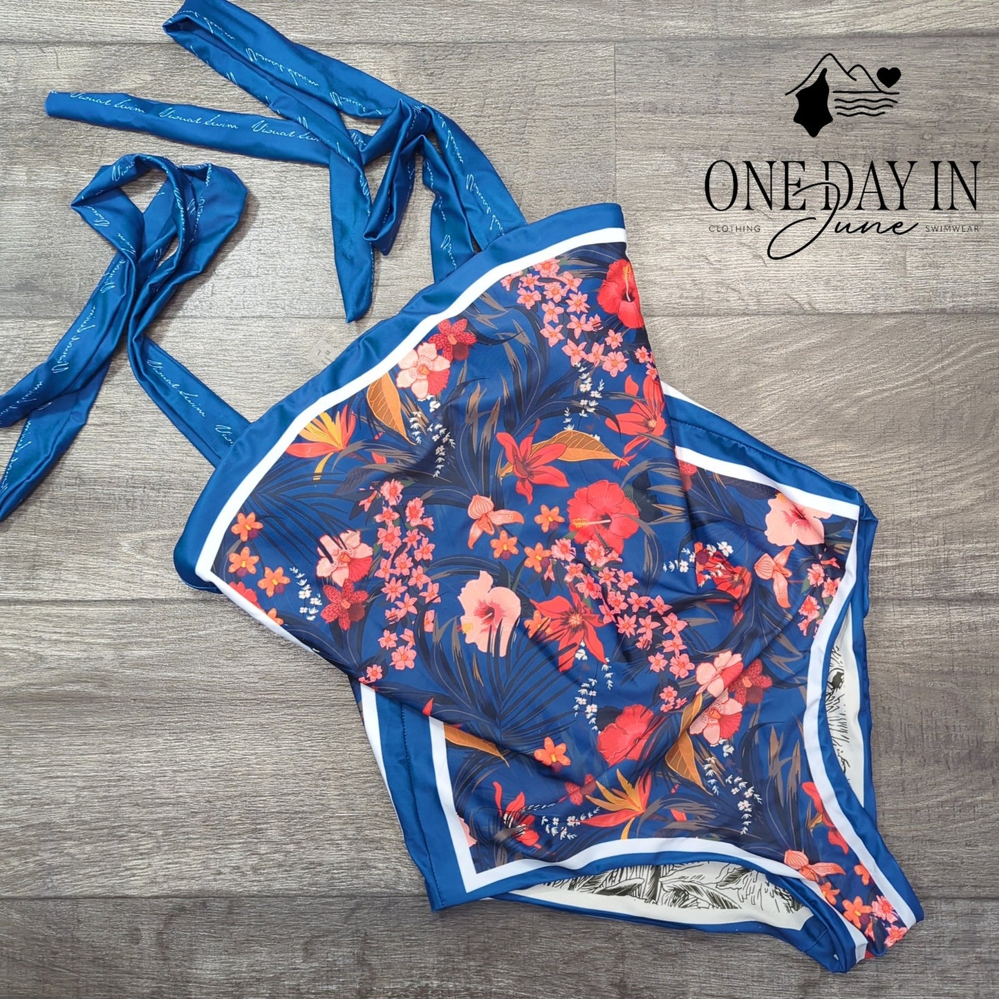 Skays Reversible Floral One Piece Swimsuit Size L