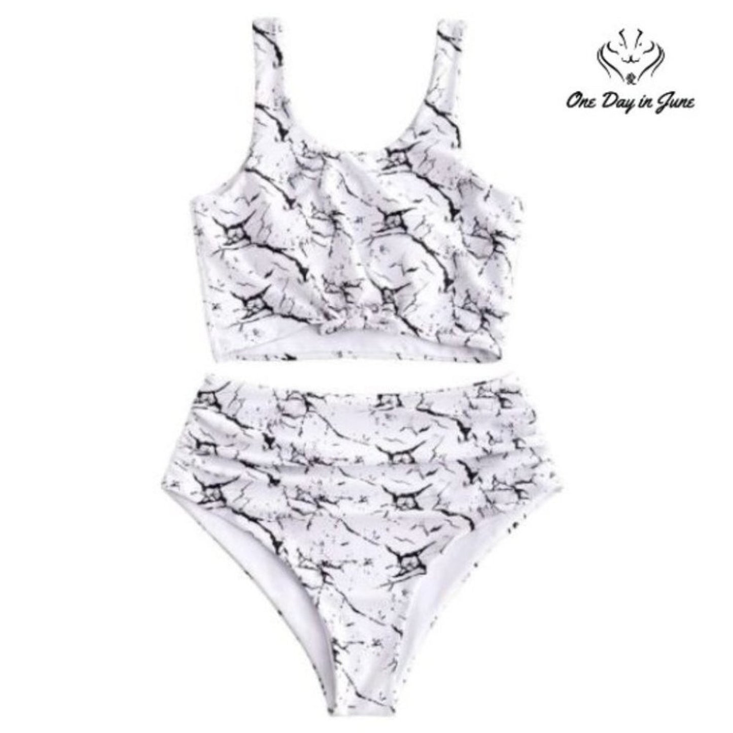 Zaful Scoop Neck Tie Knot Bikini Size XL