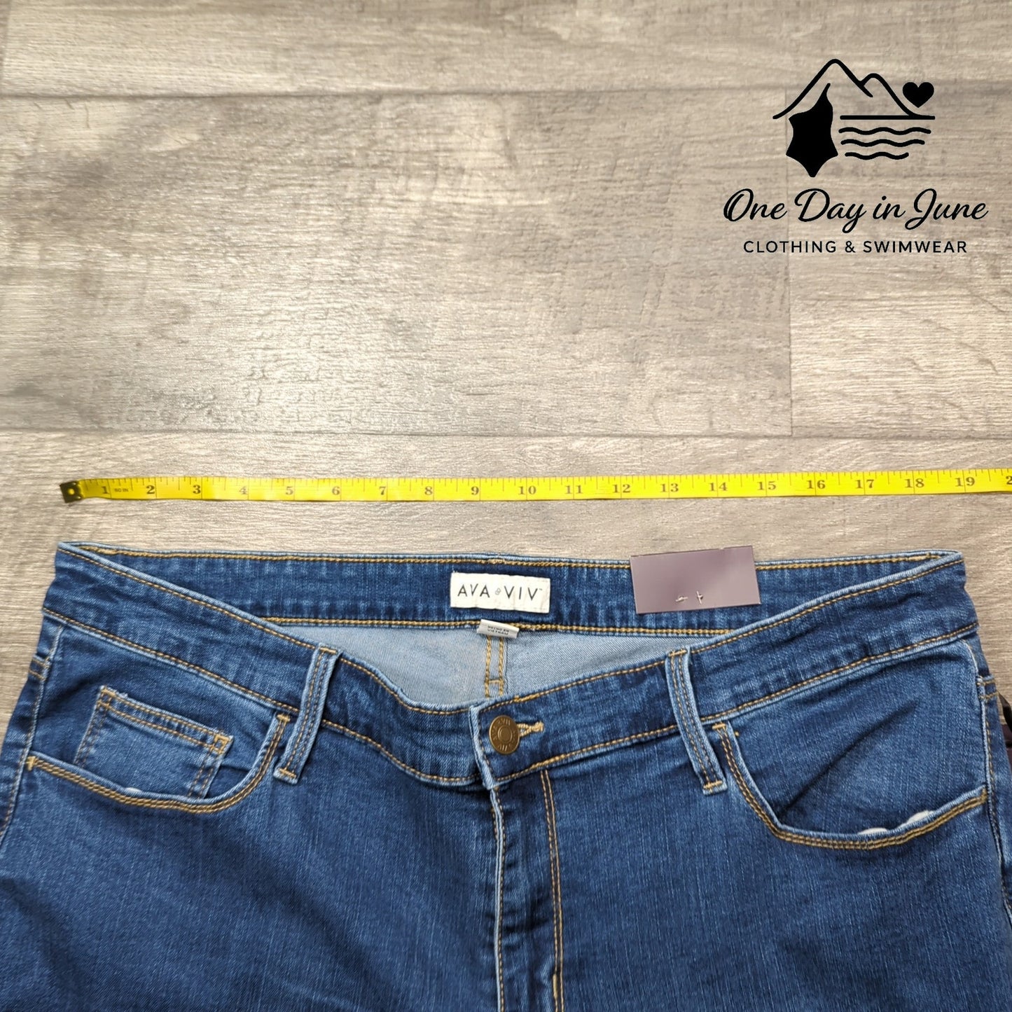 Ava Viv Plus Size Skinny Jeans Size 18W