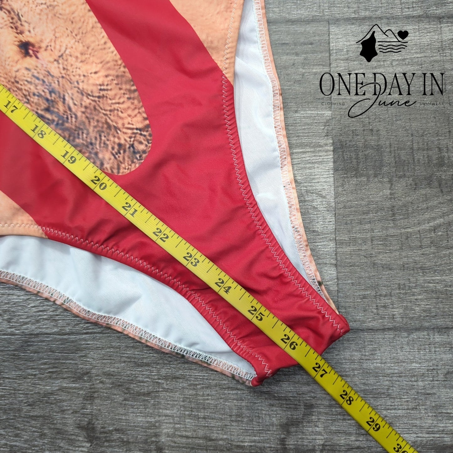 CharmLeaks Mankini Print One Piece Swimsuit Size M