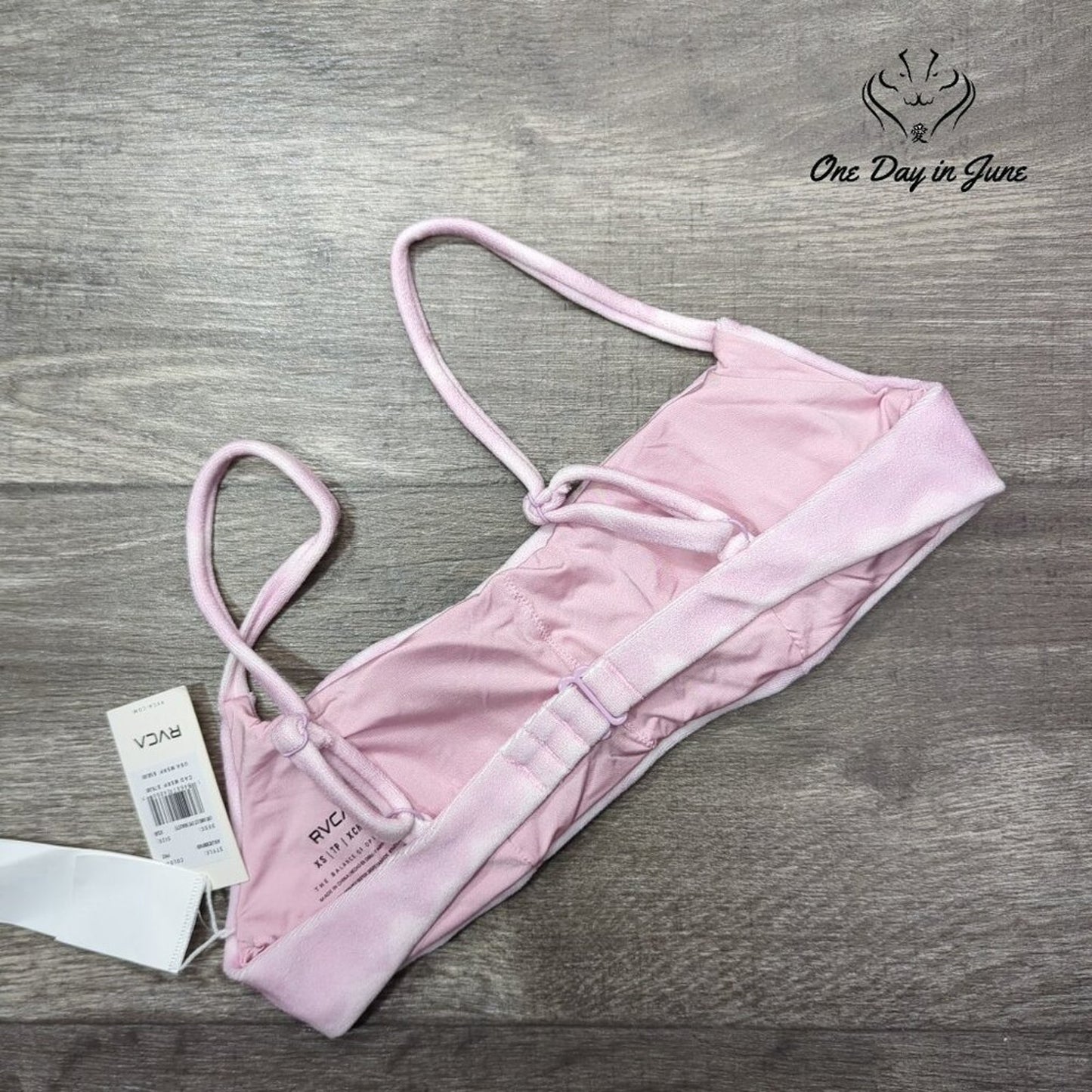 RVCA Live and Let Dye Bralette Bikini Top Size XS