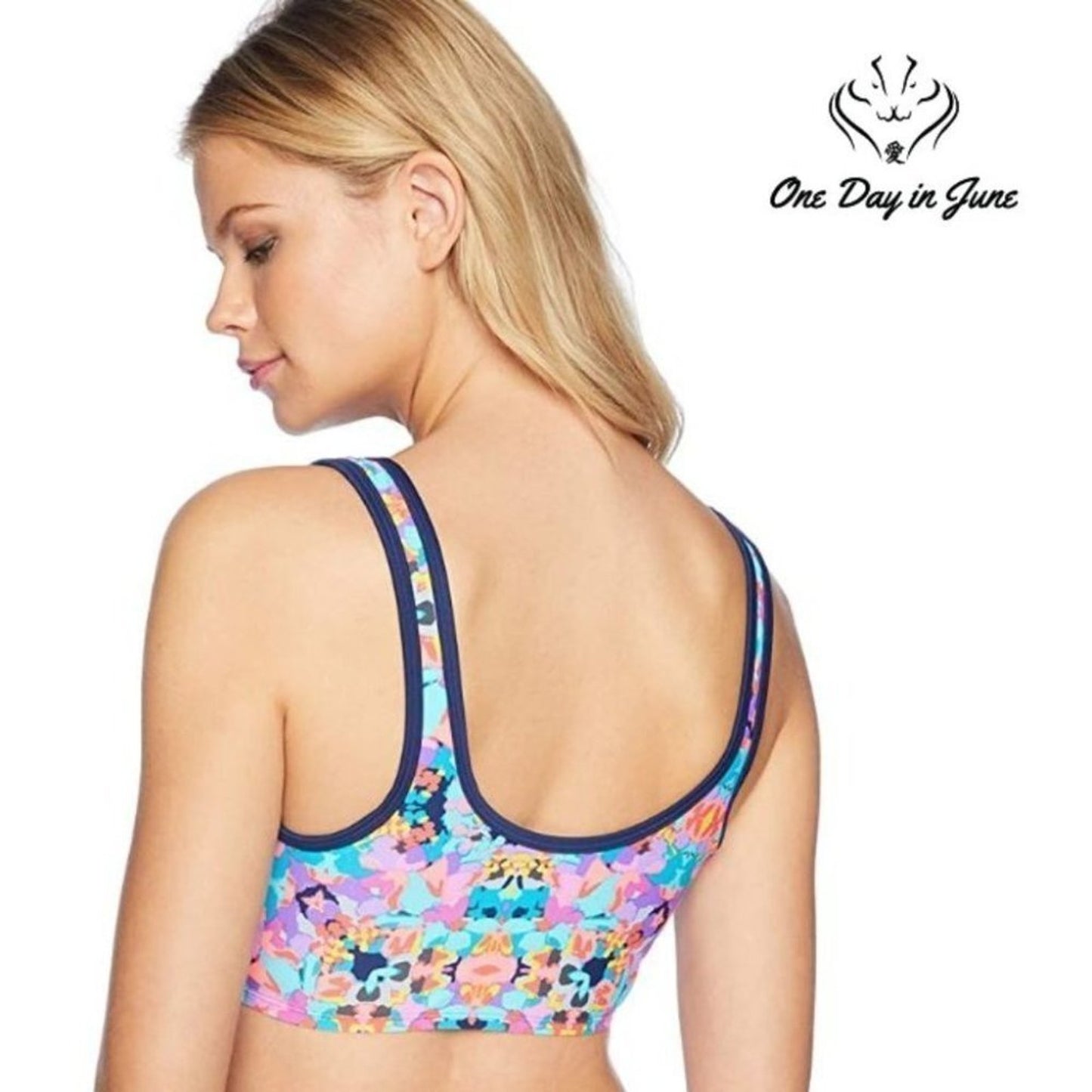 Coastal Blue Knotted Bikini Top