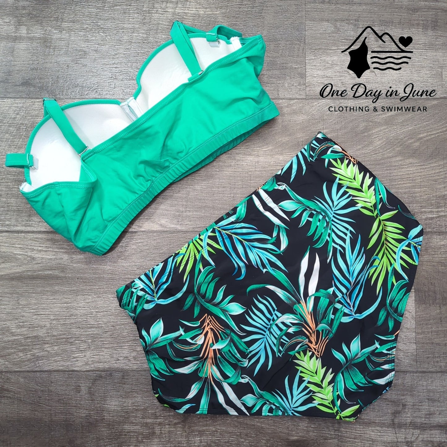 Charmleaks Plus Size Molded Cup Tummy Control Bikini Swimsuit Size XXL
