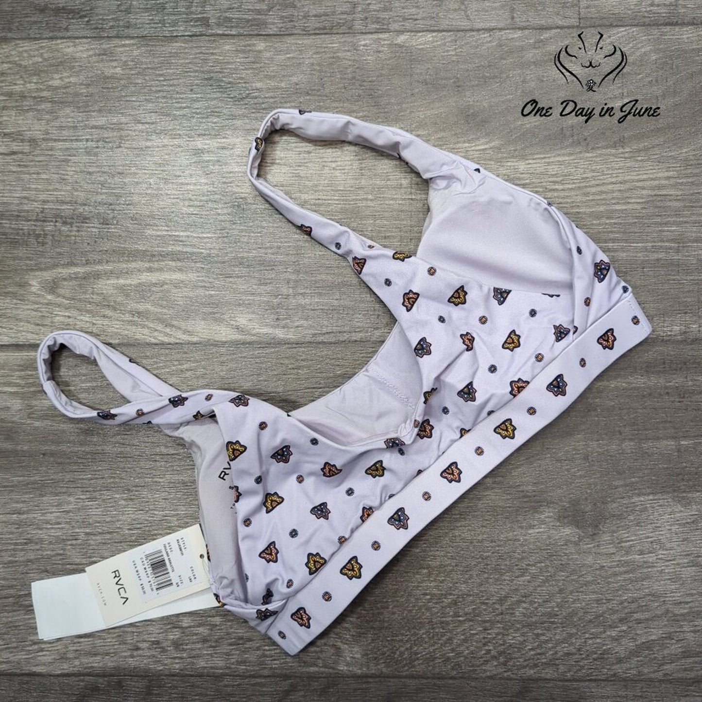 RVCA Foulard Bralette Bikini Top Size S