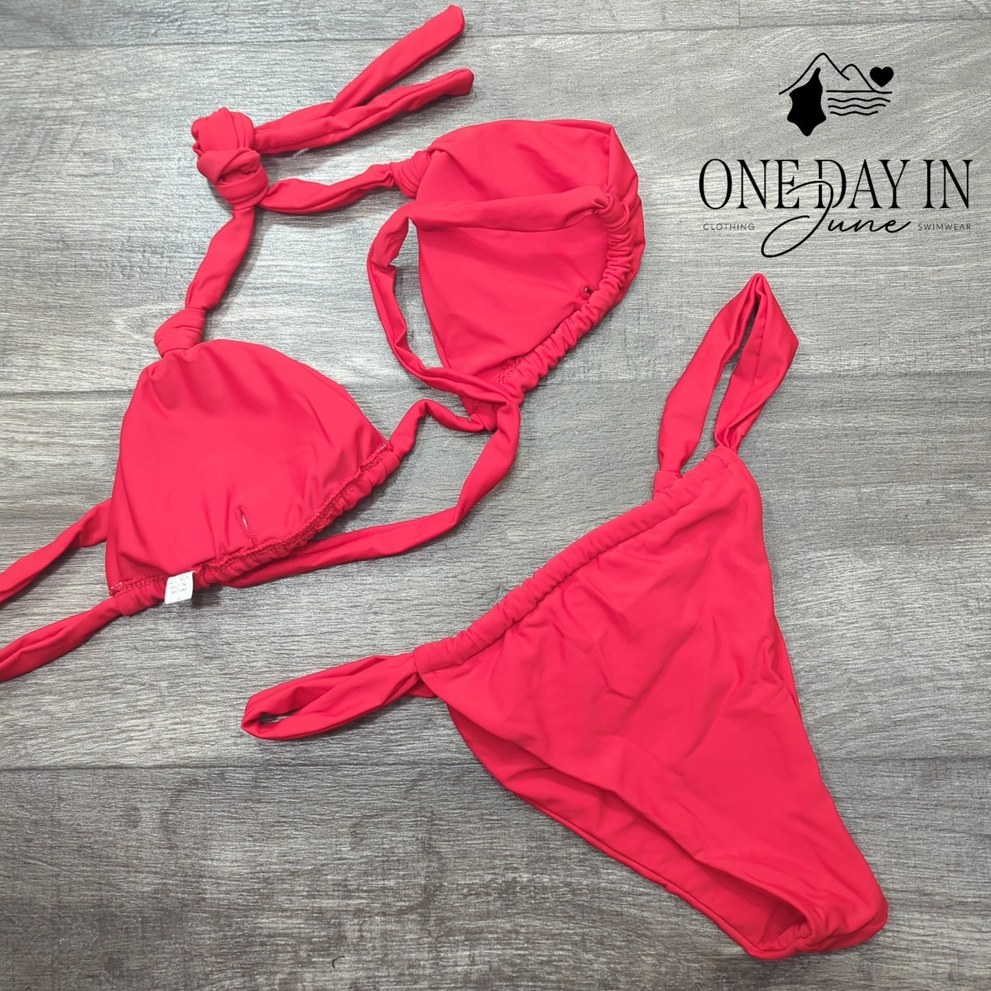 CharmLeaks Halter Triangle Bikini Swimsuit Size XL