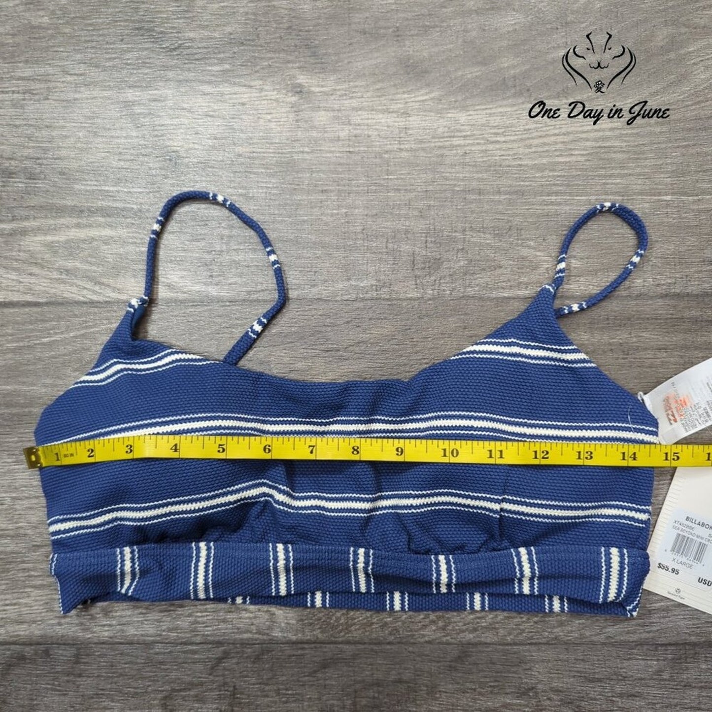 Billabong Sea Beyond Mini Crop Bikini Top Size XL
