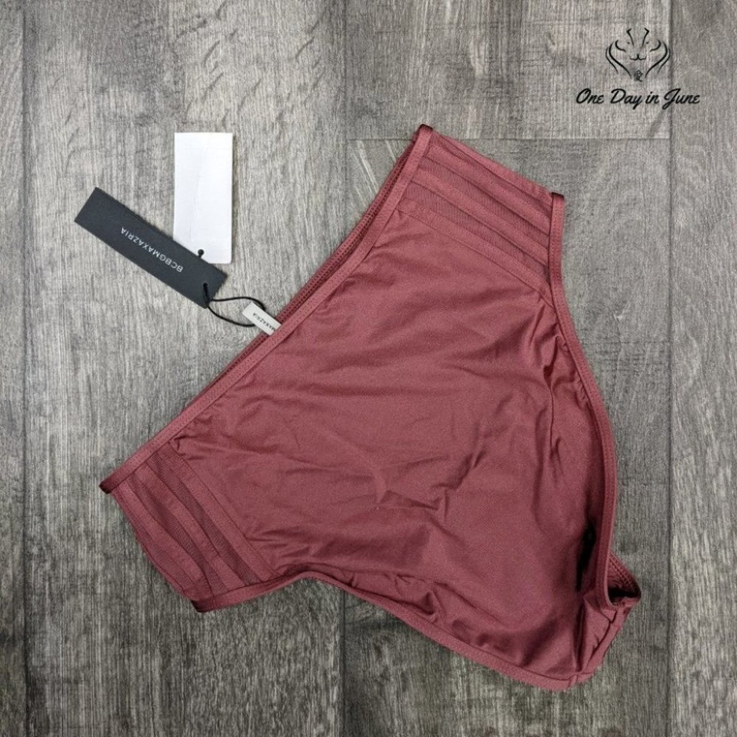 Bcbgmaxazria Behind The Seams High Waist Bikini Bottom Size 6