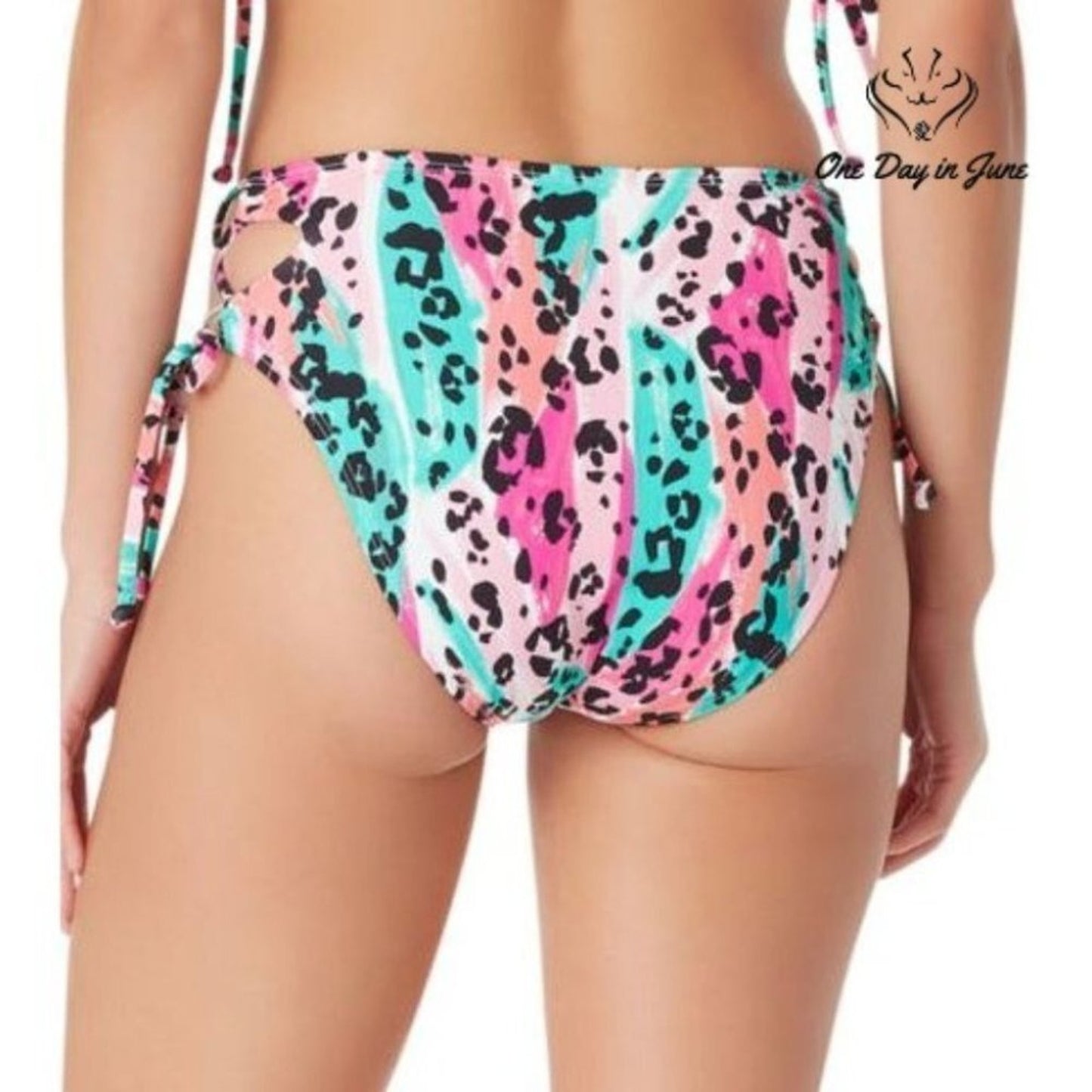 Sugar Beach Animal Hipster Bikini Bottom Size L