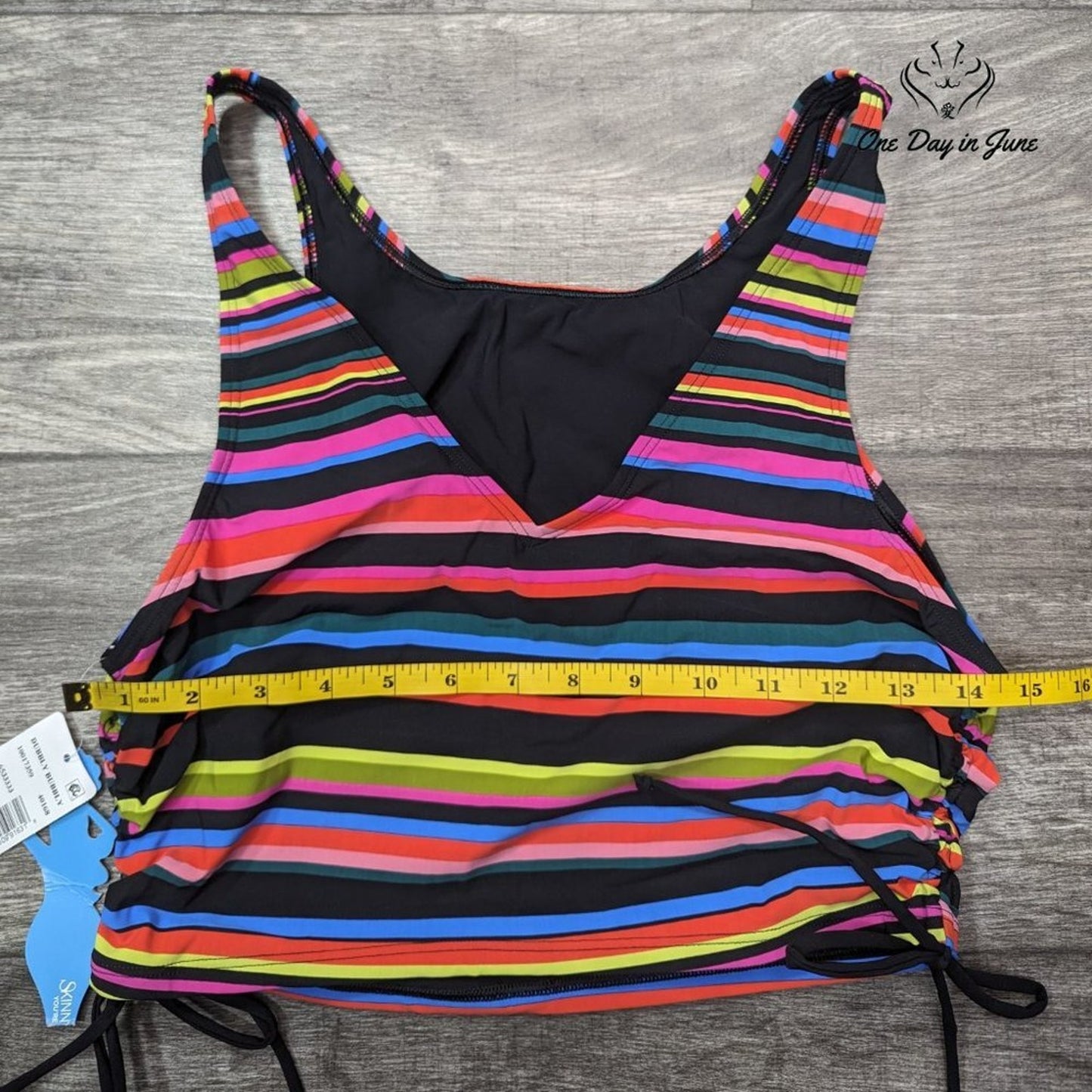 Skinny Dippers Dubbly Bubbly Bikini Top Size L
