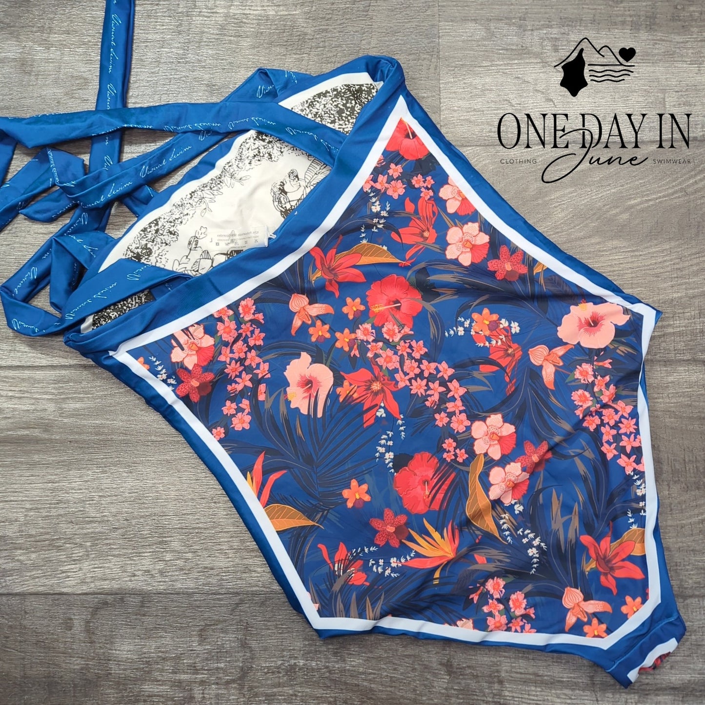 Skays Reversible Floral One Piece Swimsuit Size L