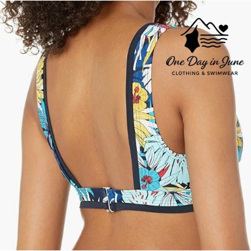 Tommy Hilfiger Floral V Neck Bikini Top Size S