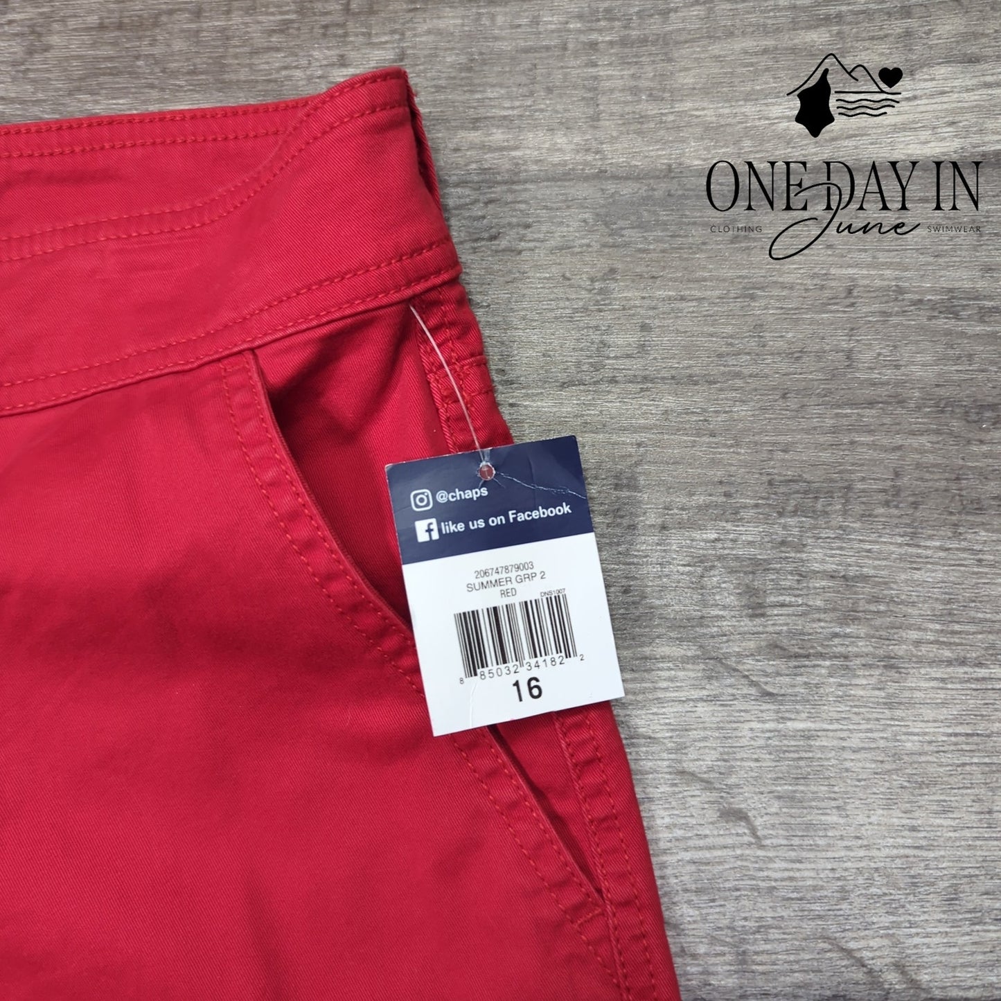 Chaps Wide Leg Crop Pants Size 16