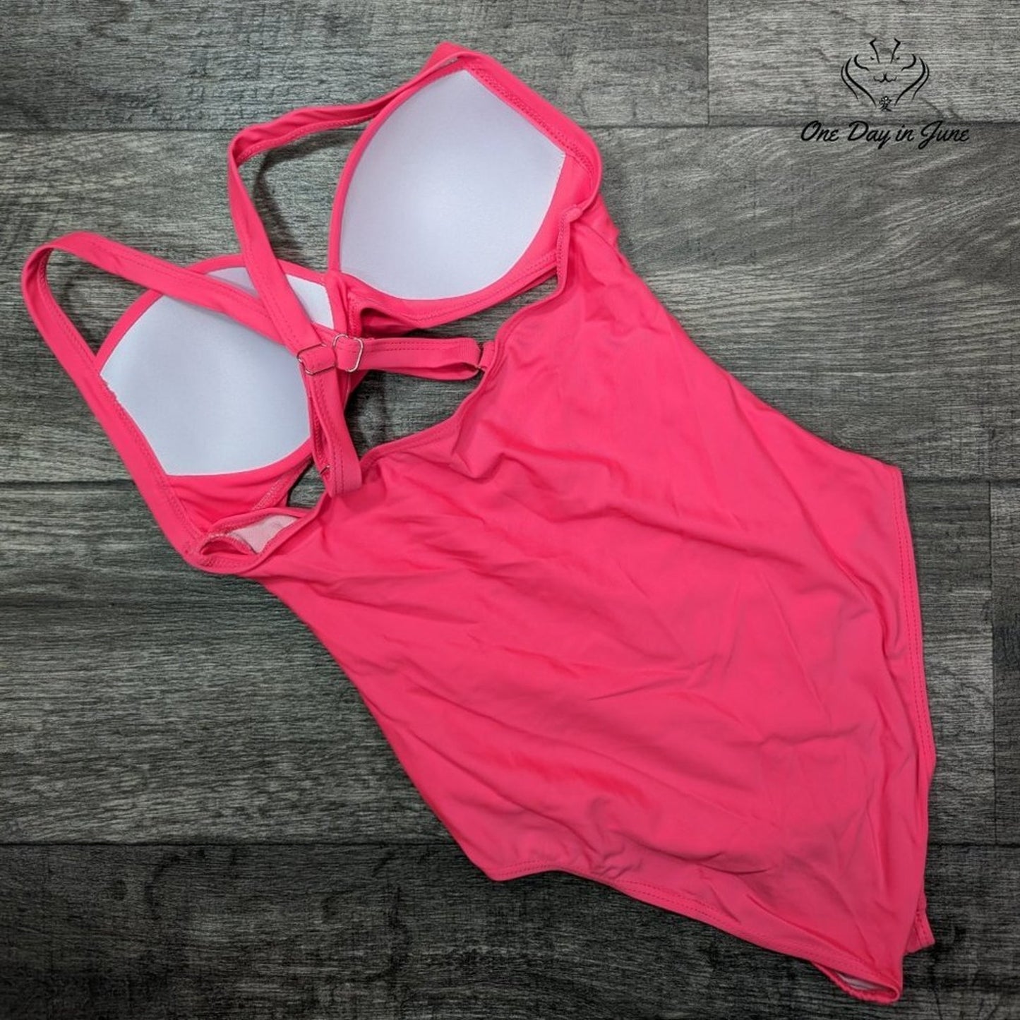 Skays Cut Out Padded Criss Cross One Piece Swimsuit Size S