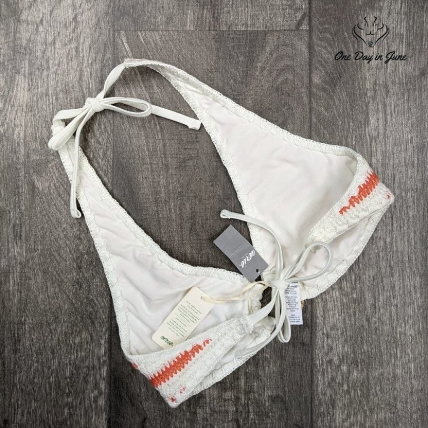 American Eagle Outfitters Aerie Triangle Bikini Top Size XS