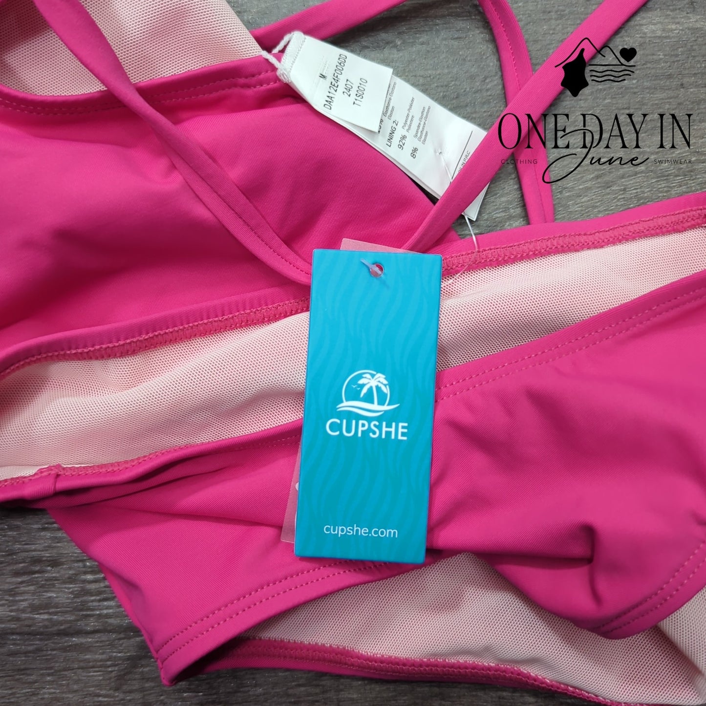 Cupshe Lace Up Nack One Piece Swimsuit Size M
