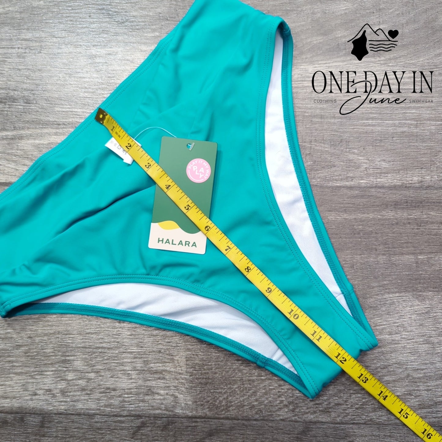 Halara High Cut Bikini Bottom Size M