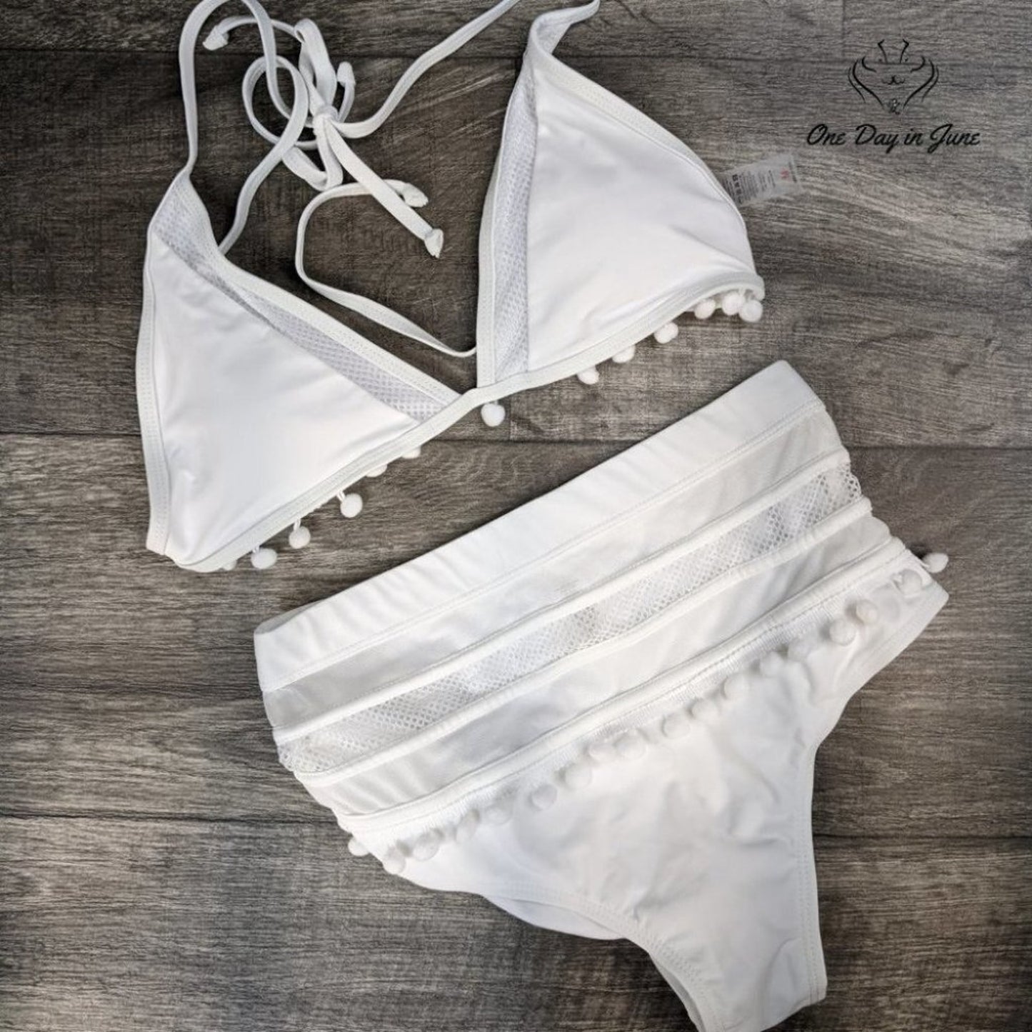 Bdcoco High Waist Tassel Bikini