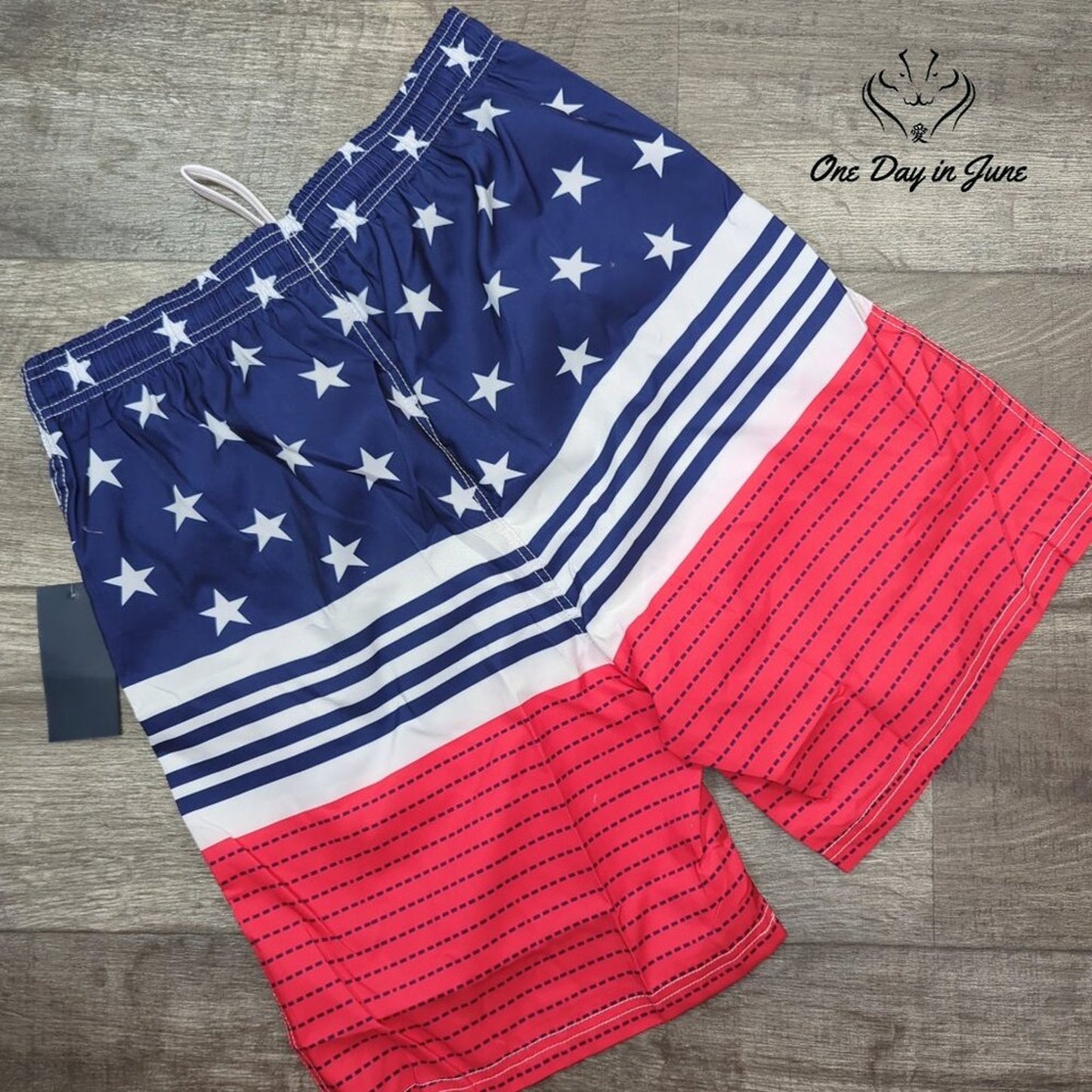 Mofiz American Flag Board Shorts Size XL