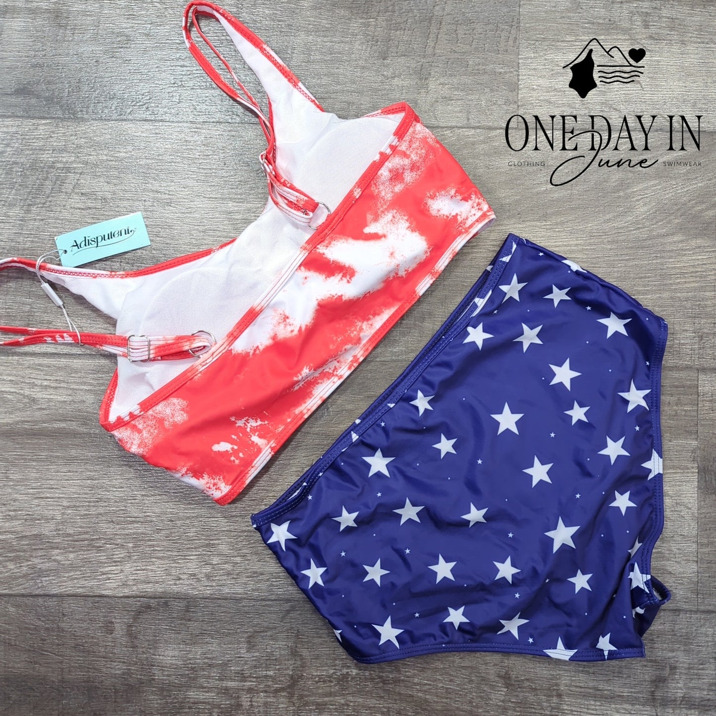 Adisputent Crop Bikini Swimsuit Size M