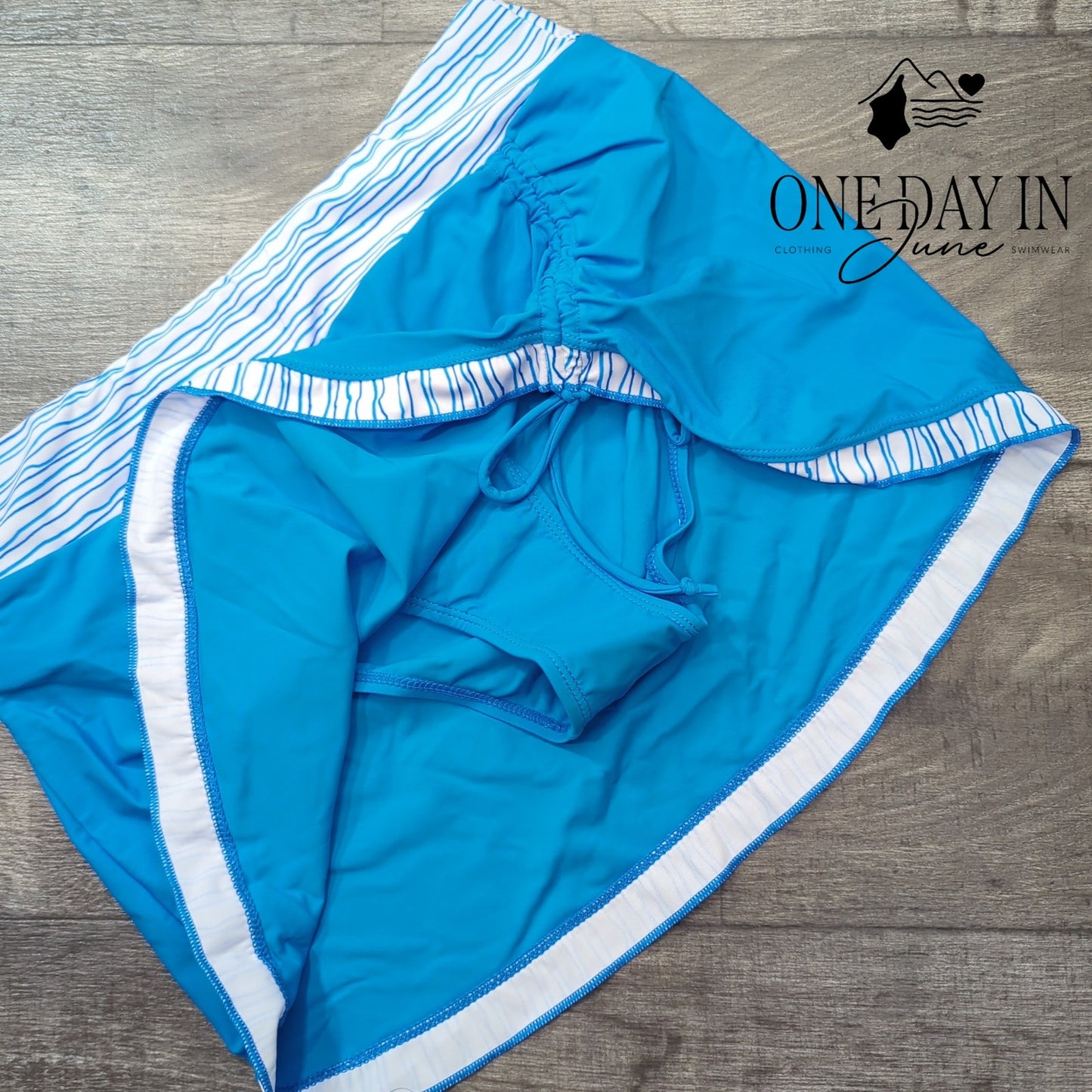 Rekita Skirted Tankini Swimsuit Size M