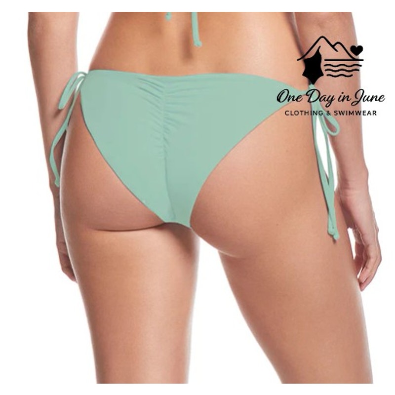 Phax Ruched Back Tie Side Bikini Bottom Size L