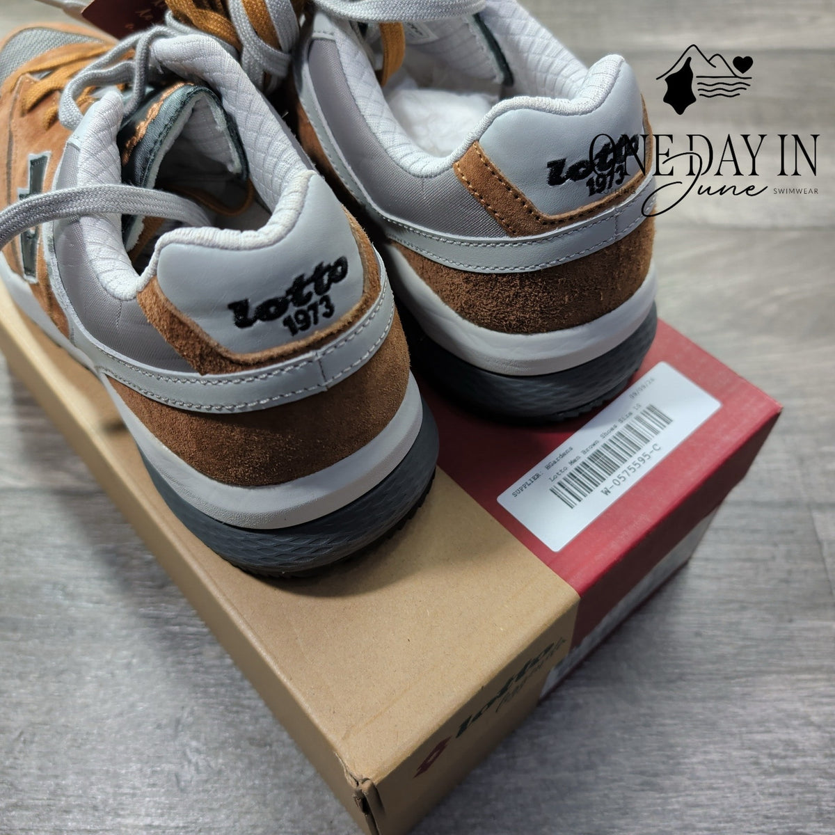 Lotto Leggenda Marathon T7388 Suede Mesh Sneakers Brown Gray Black NWT Size 10