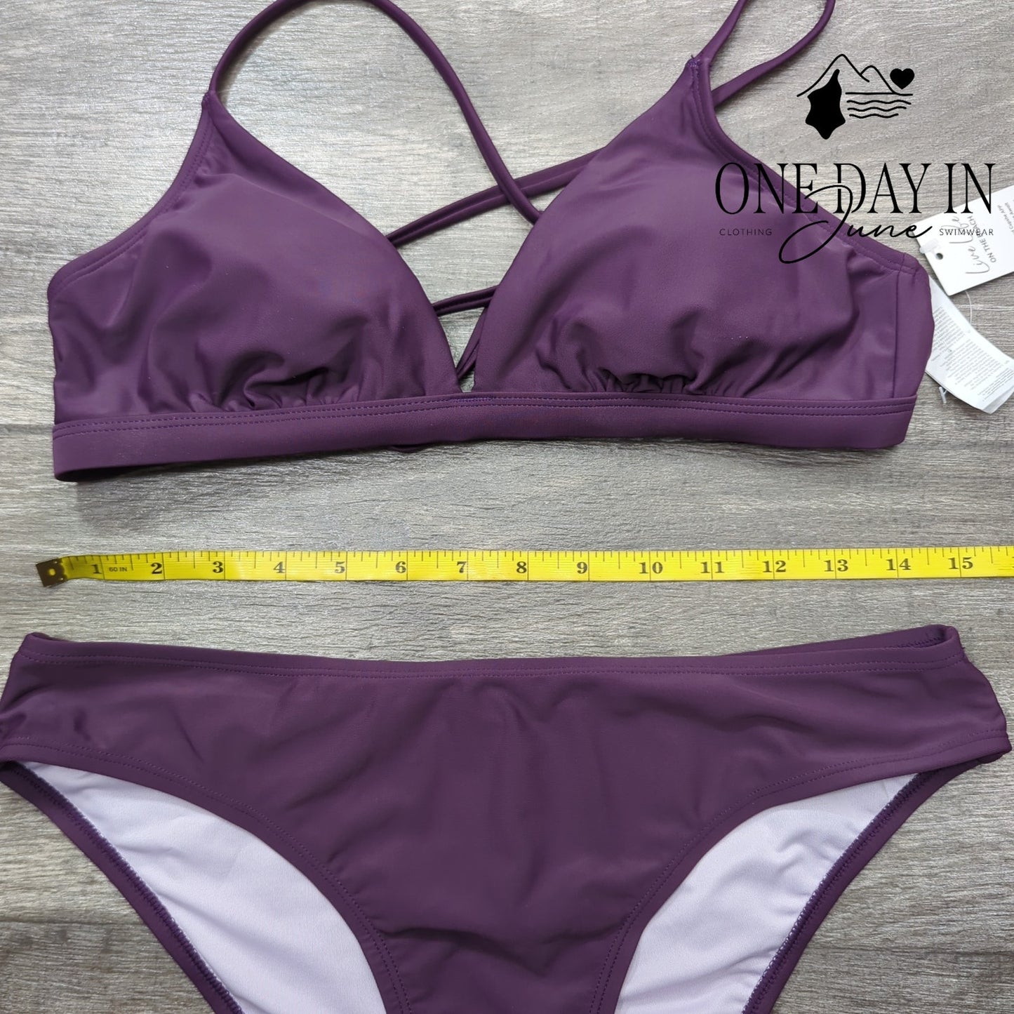 Cupshe Lace Up Back Bikini Swimsuit Size M