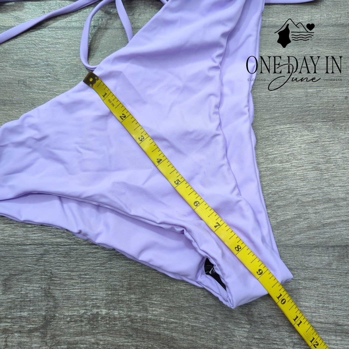 Zaful Tie Back Keyhole Bikini Swimsuit Size L