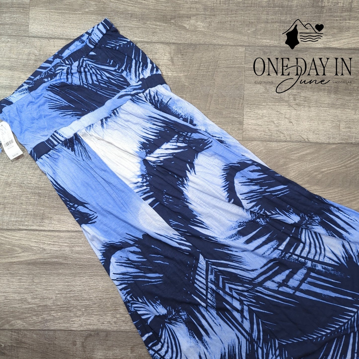 New York & Company Summer Maxi Dress Removable Straps Size M
