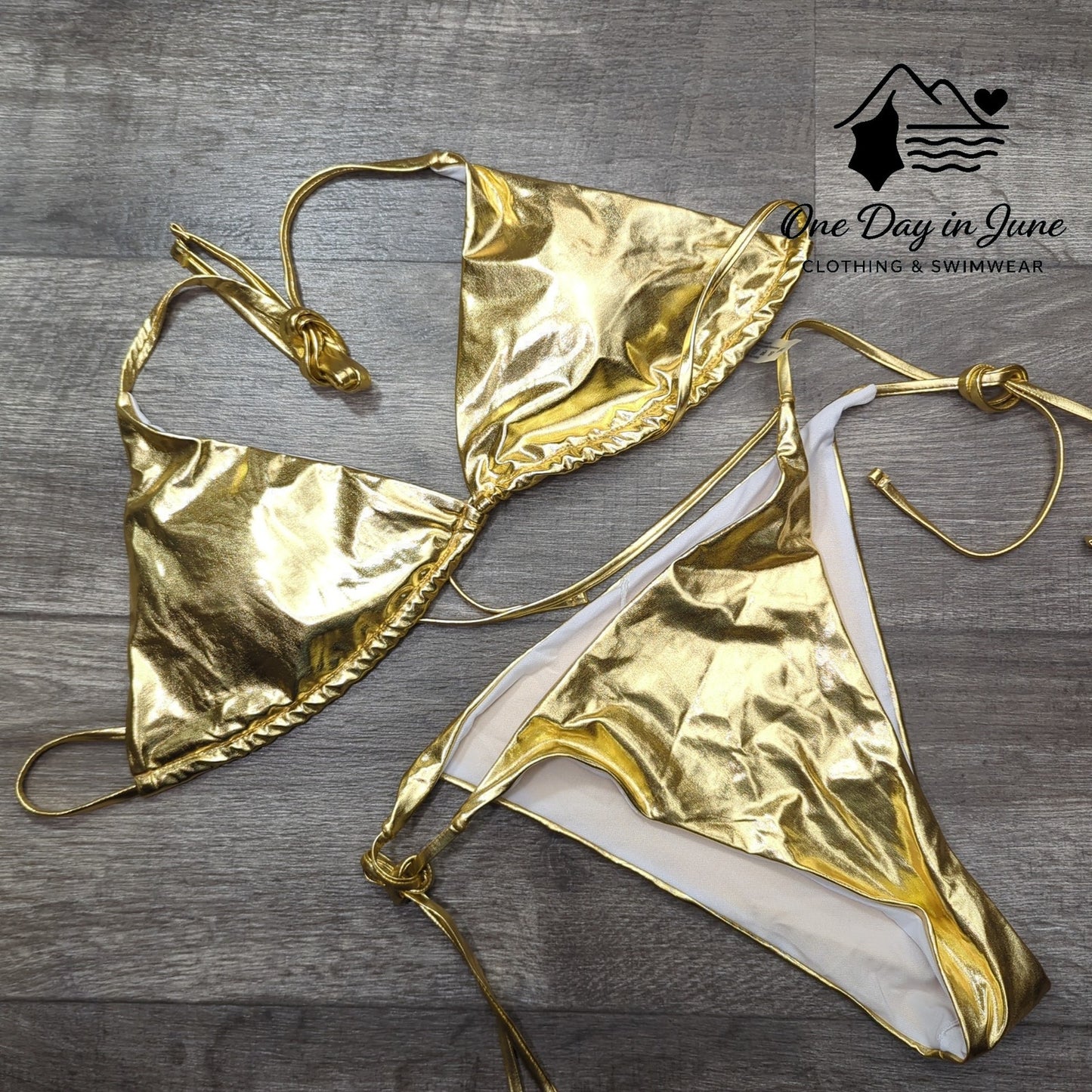 Charmleaks Triangle Tie Side Bikini Swimsuit Size 0XL