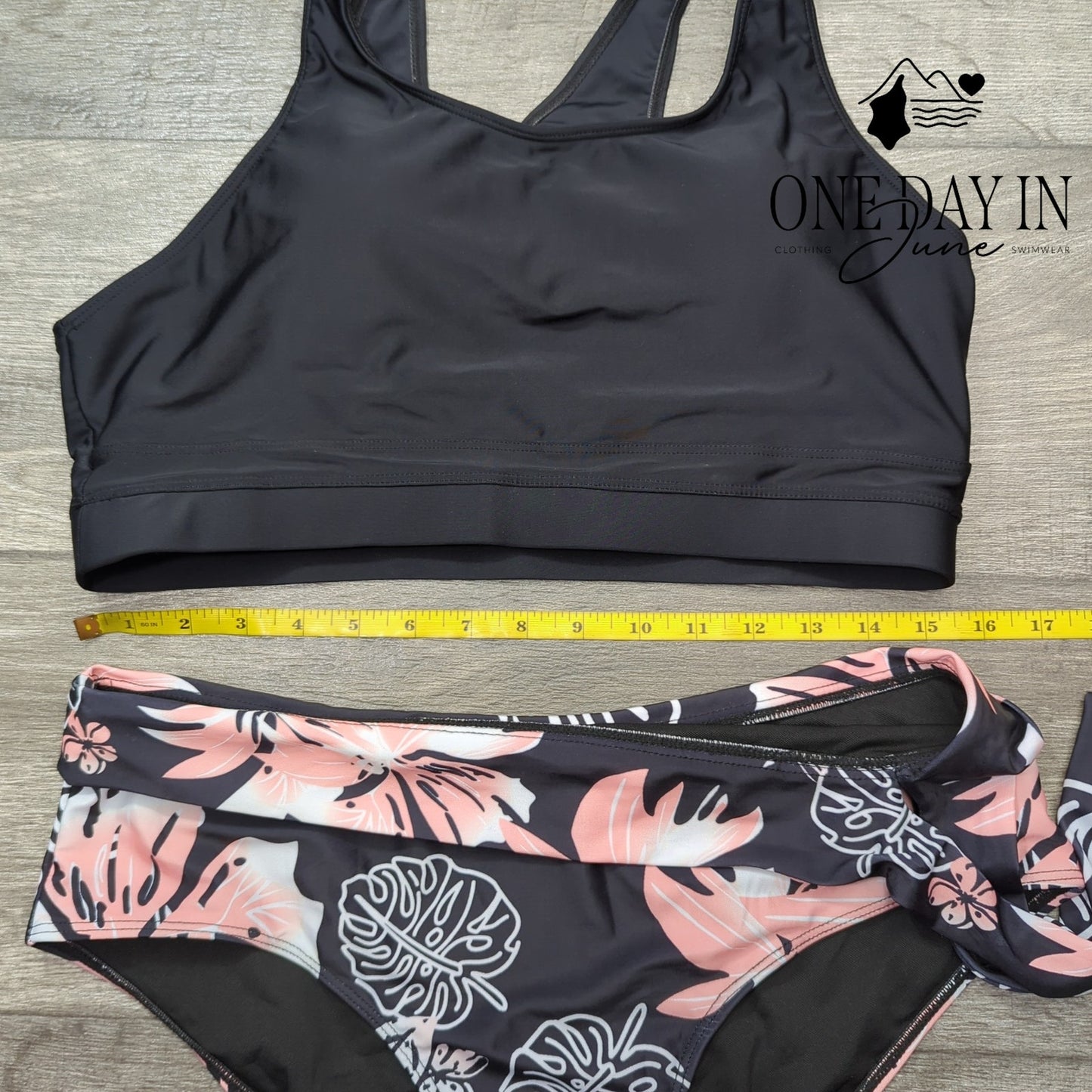 Aimage Crop Top Bikini Swimsuit Size XL