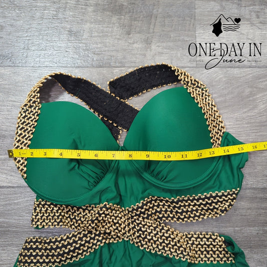 MakeMeChic Cutout One Piece Swimsuit Size XL