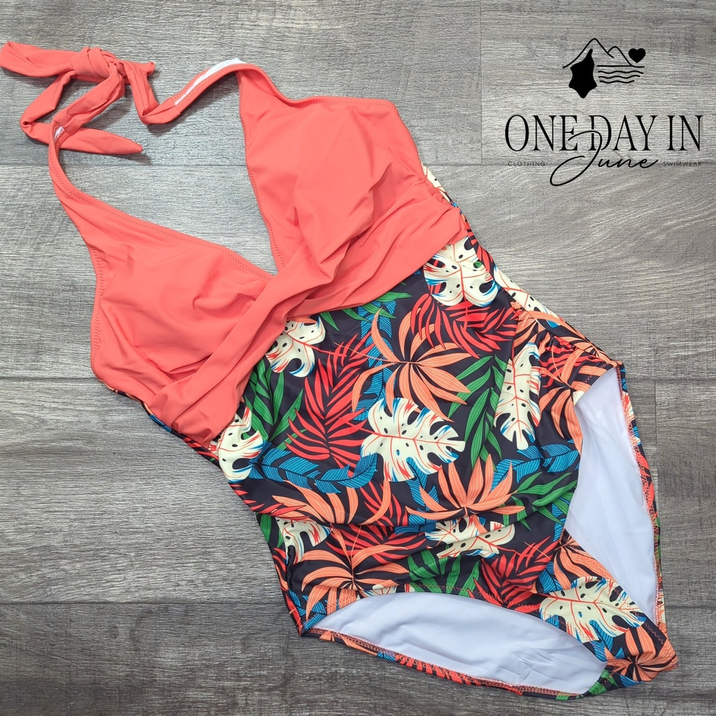 Suuksess Halter Tummy Control One Piece Swimsuit Size L